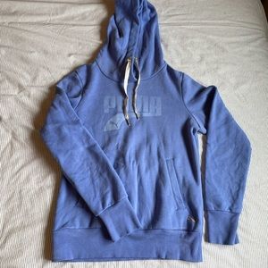 Puma Blue Logo Sweater Womens Size S
